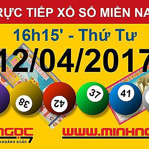 Trực tiếp xổ số MIỀN NAM T4 Ngày 12-04-2017 - Kênh Youtube Chanel chính thức từ Minhngoc.net.vn - YouTube