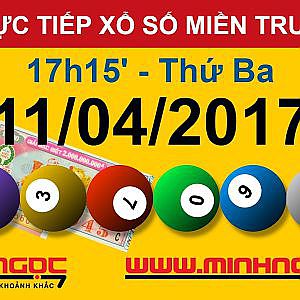 Trực tiếp xổ số MIỀN TRUNG T3 Ngày 11-04-2017 - Kênh Youtube Chanel chính thức từ Minhngoc.net.vn - YouTube